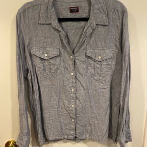 UNTUKit Women’s Linen Long Sleeve Button-down Sz 12